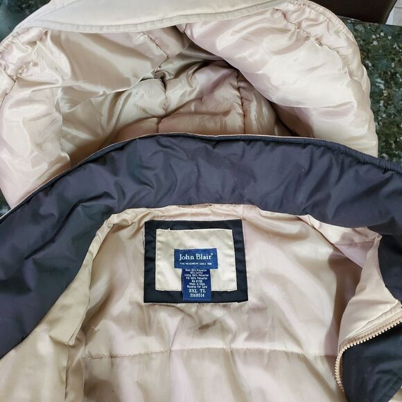 John Blair Men’s Parka Coat 3XL TL Hoodie Chestnut 7 Pockets Full Zip Hook &Loop - Picture 7 of 16